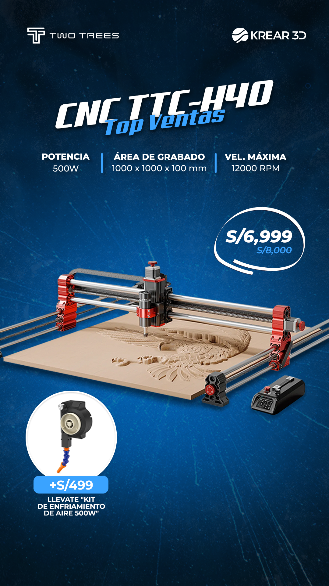 Krear 3D - Impresoras 3D Facebook ad from Apr 23, 2026