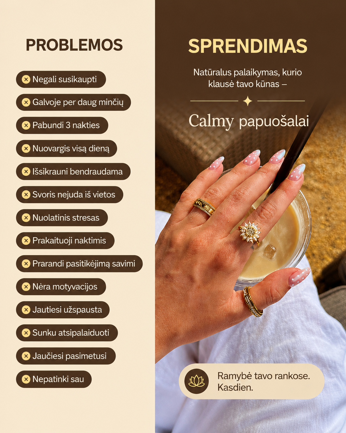 Calmy.lt Facebook ad