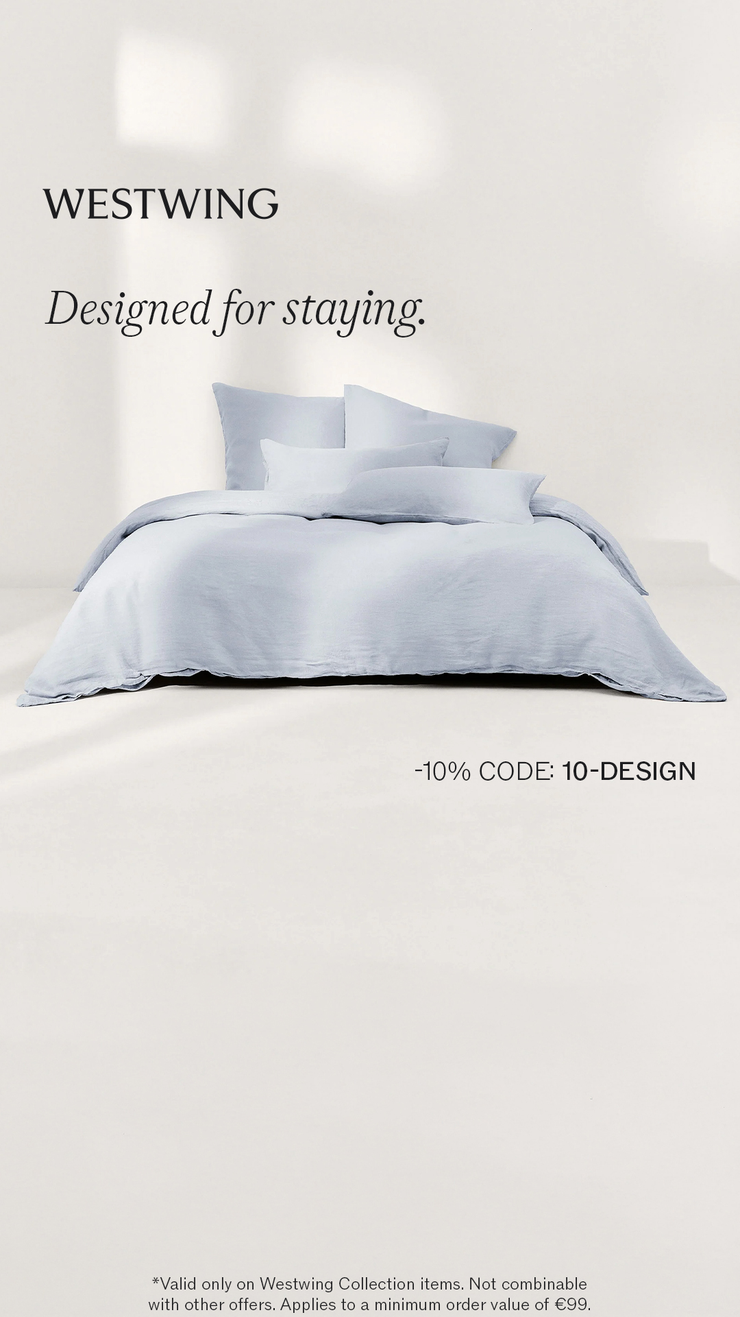 Westwing.at Facebook ad: Sleep In Style