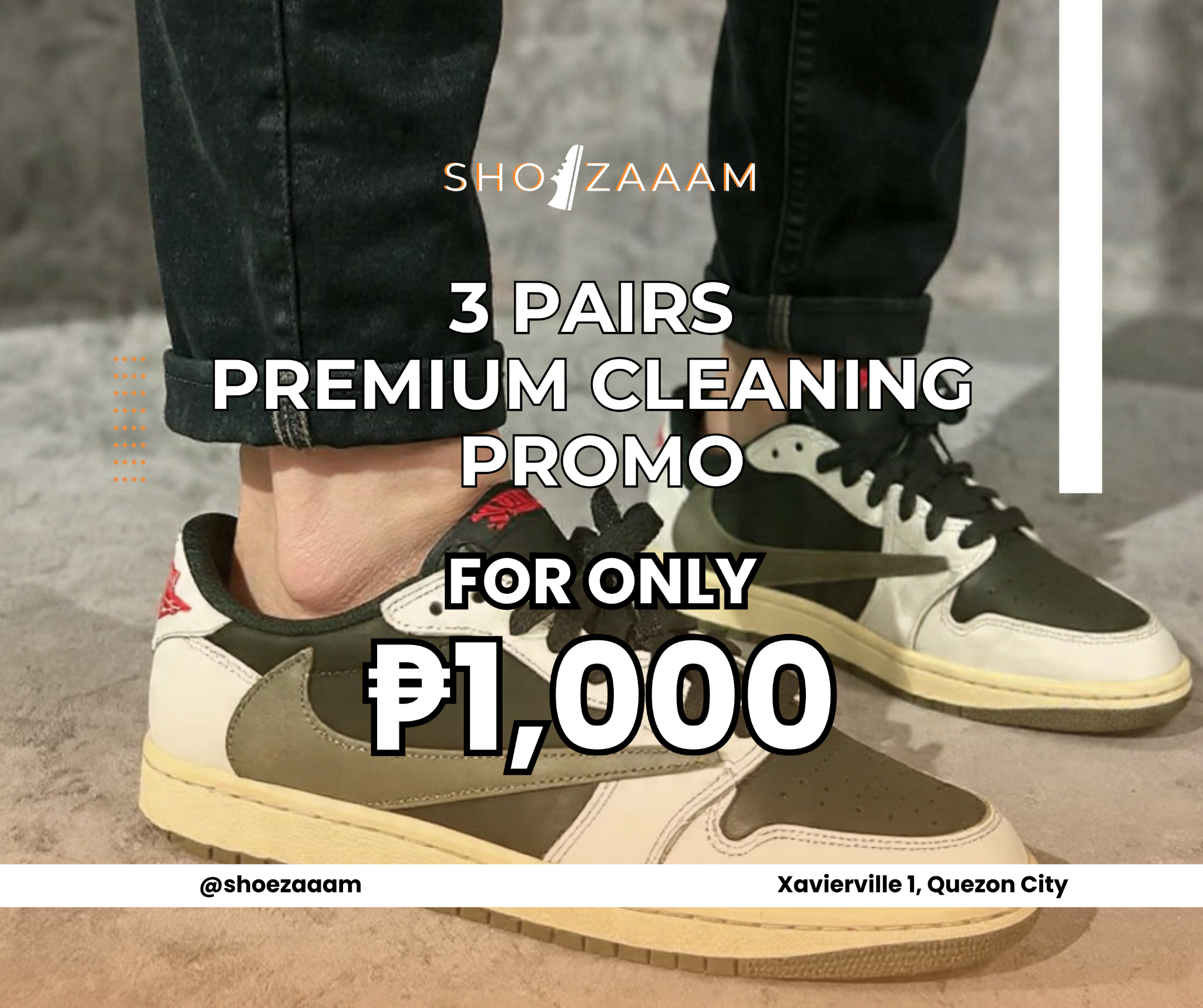 Shoezaaam Shoe Cleaning Services Facebook ad
