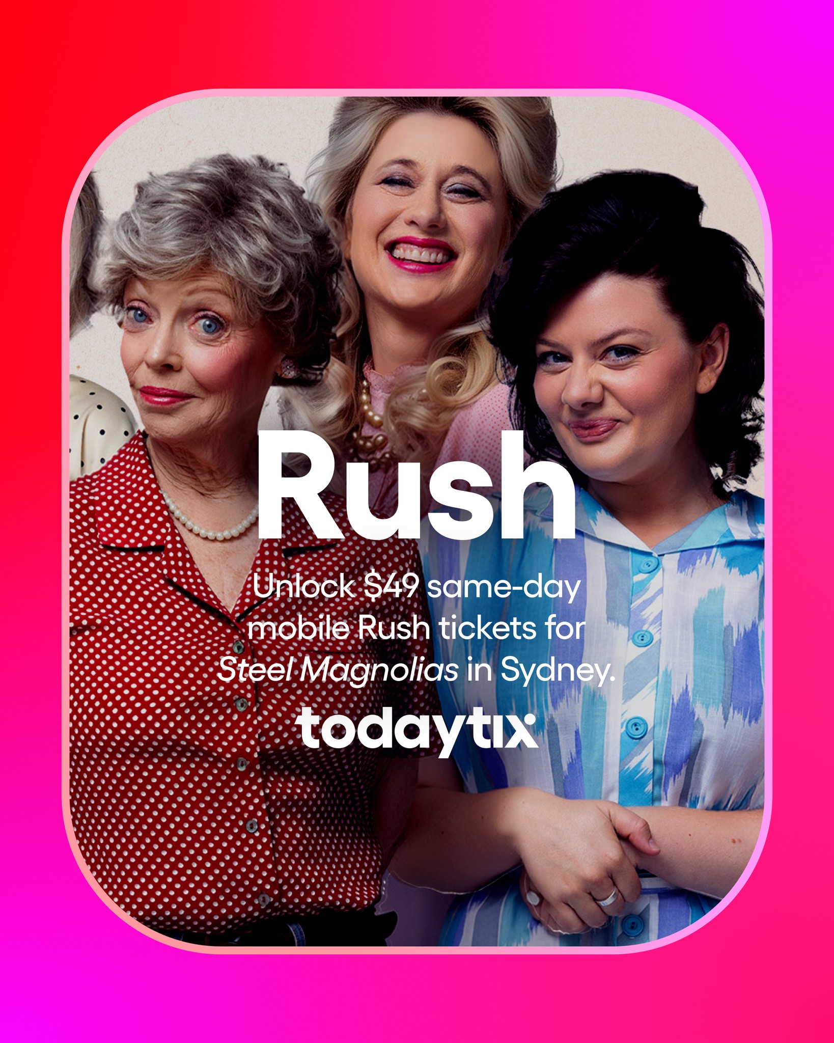 TodayTix Australia Facebook ad: If you loved the film, just wait until…