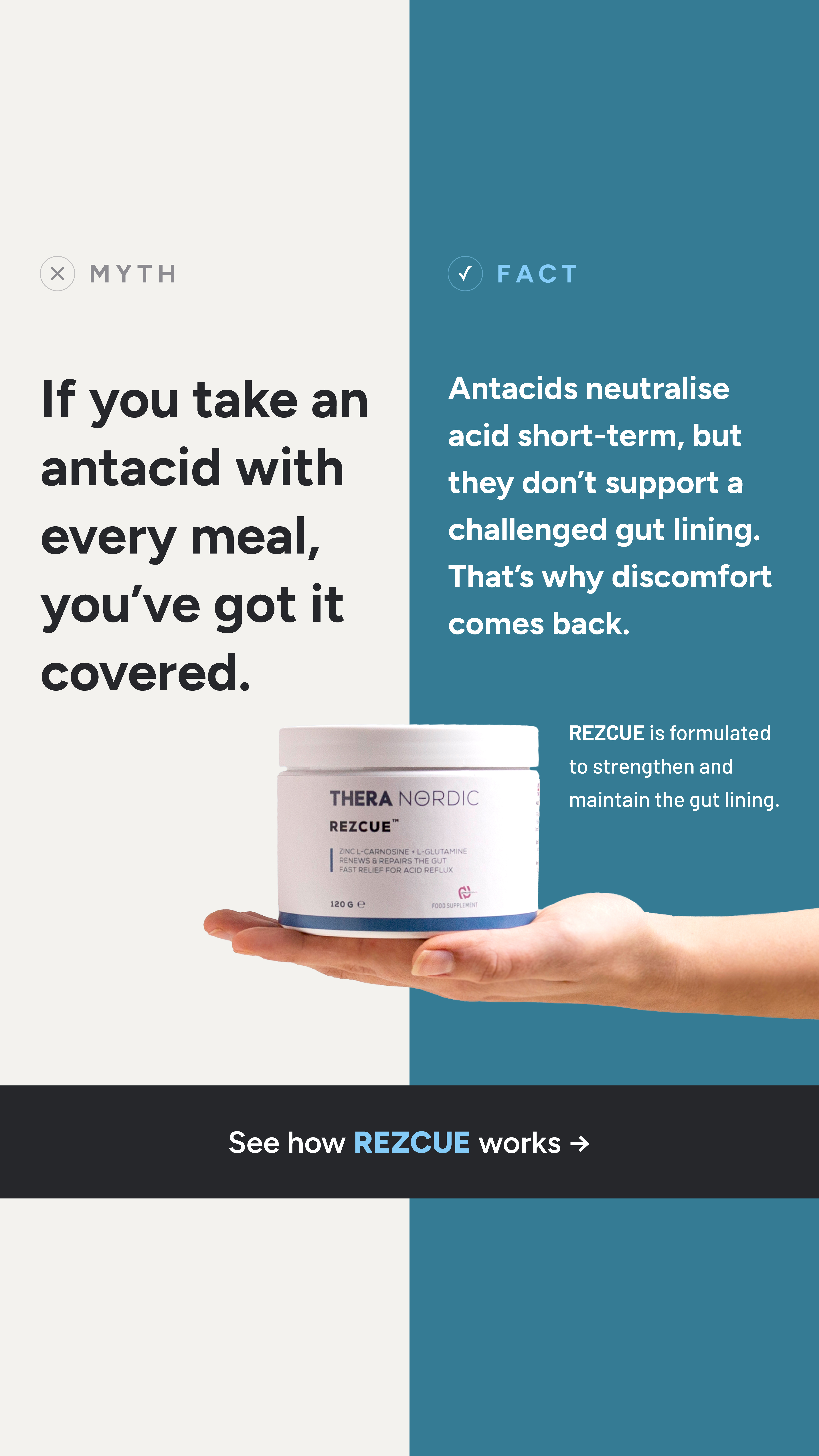 THERA Nordic Facebook ad