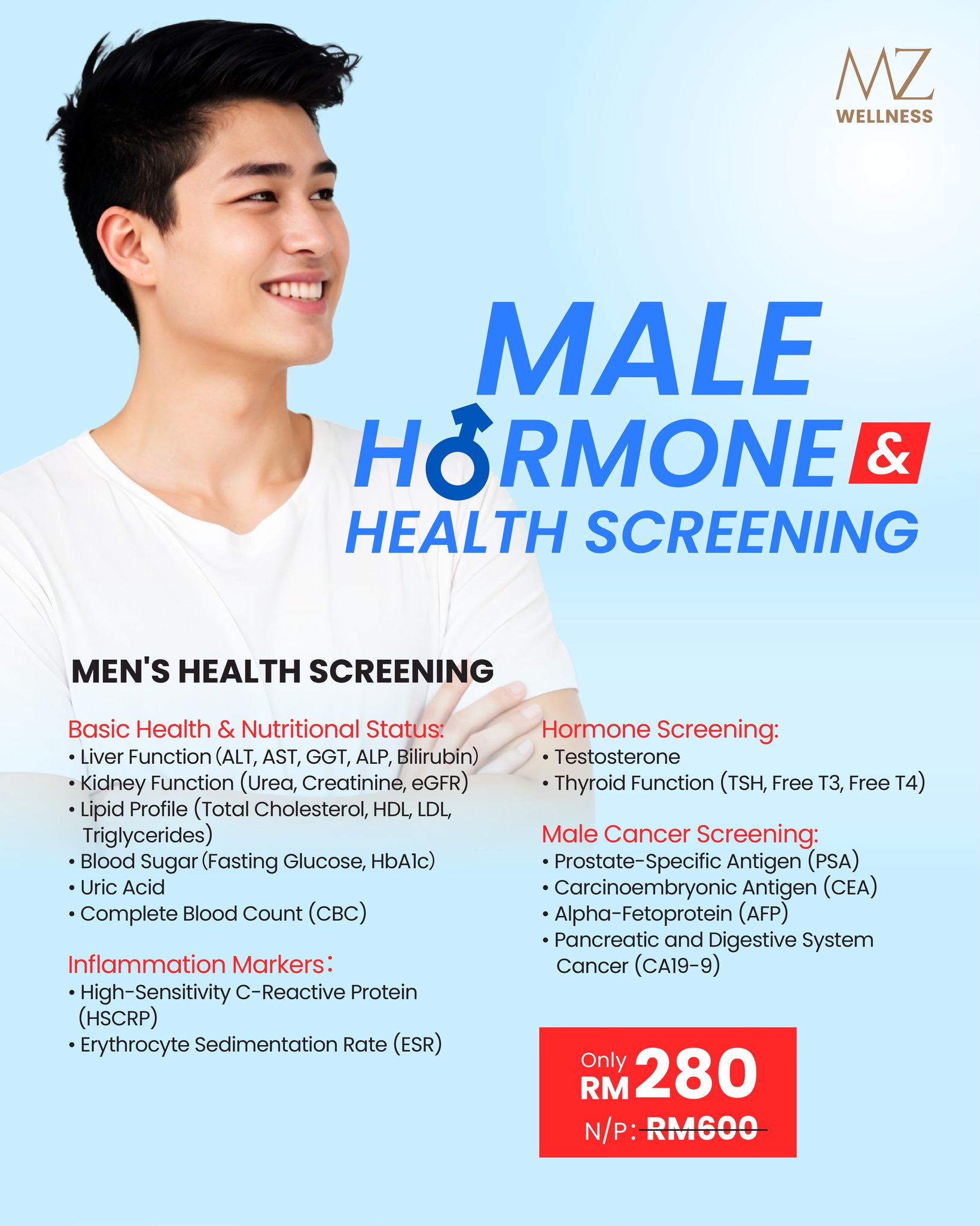 MZ Clinic - Medical & Wellness Facebook ad: Rediscover Your Power -【Comprehensive Male Hormone Health…