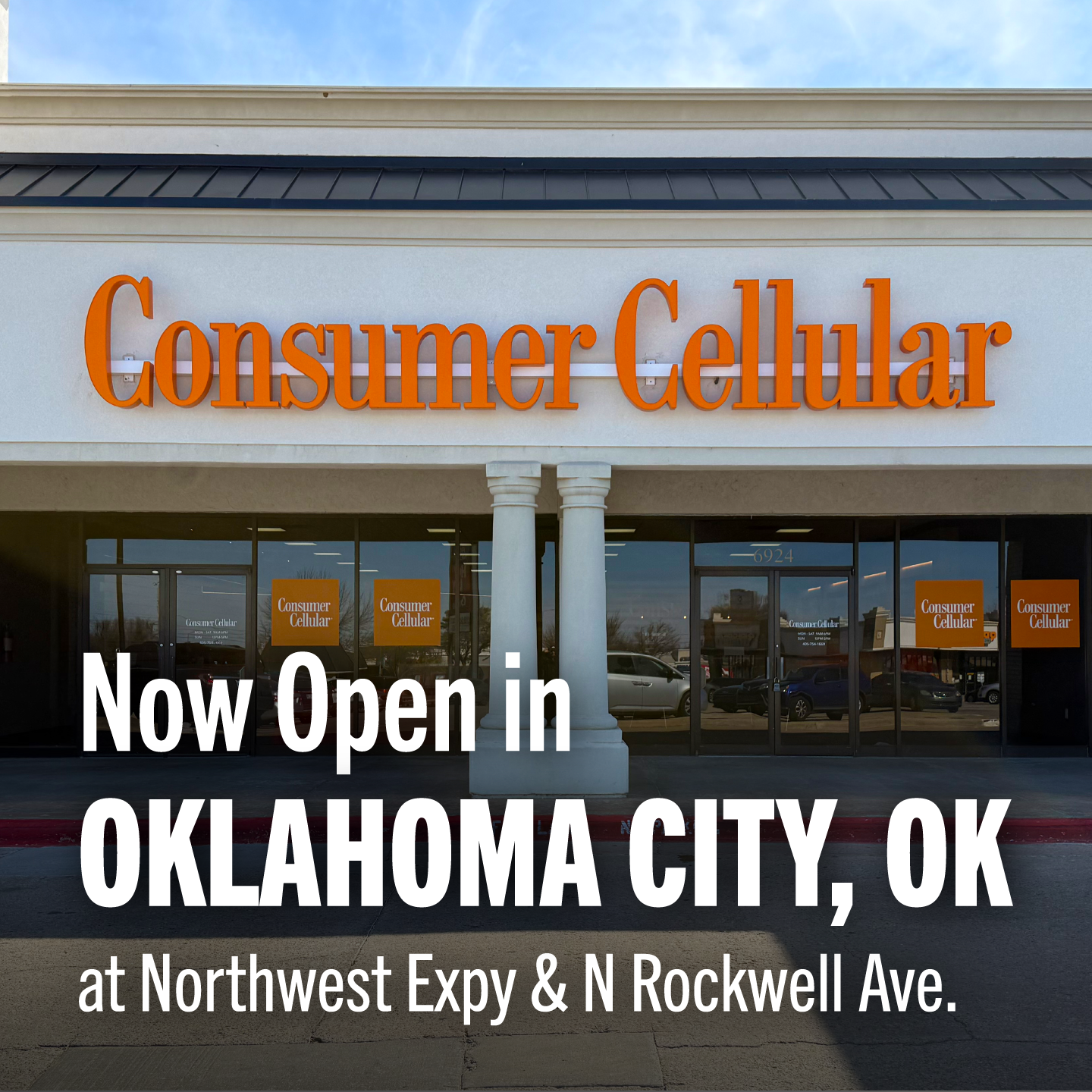 Consumer Cellular Facebook ad: Excited to open a new store in Oklahoma.
