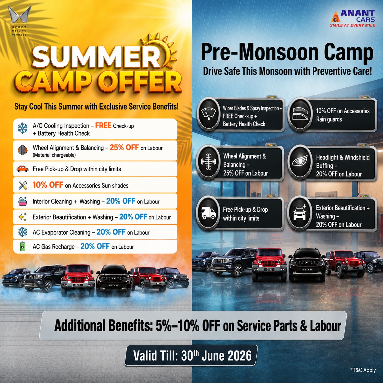 Mahindra Anant Cars Mysore Facebook ad: Experience top-notch care for your Mahindra at Mysore…