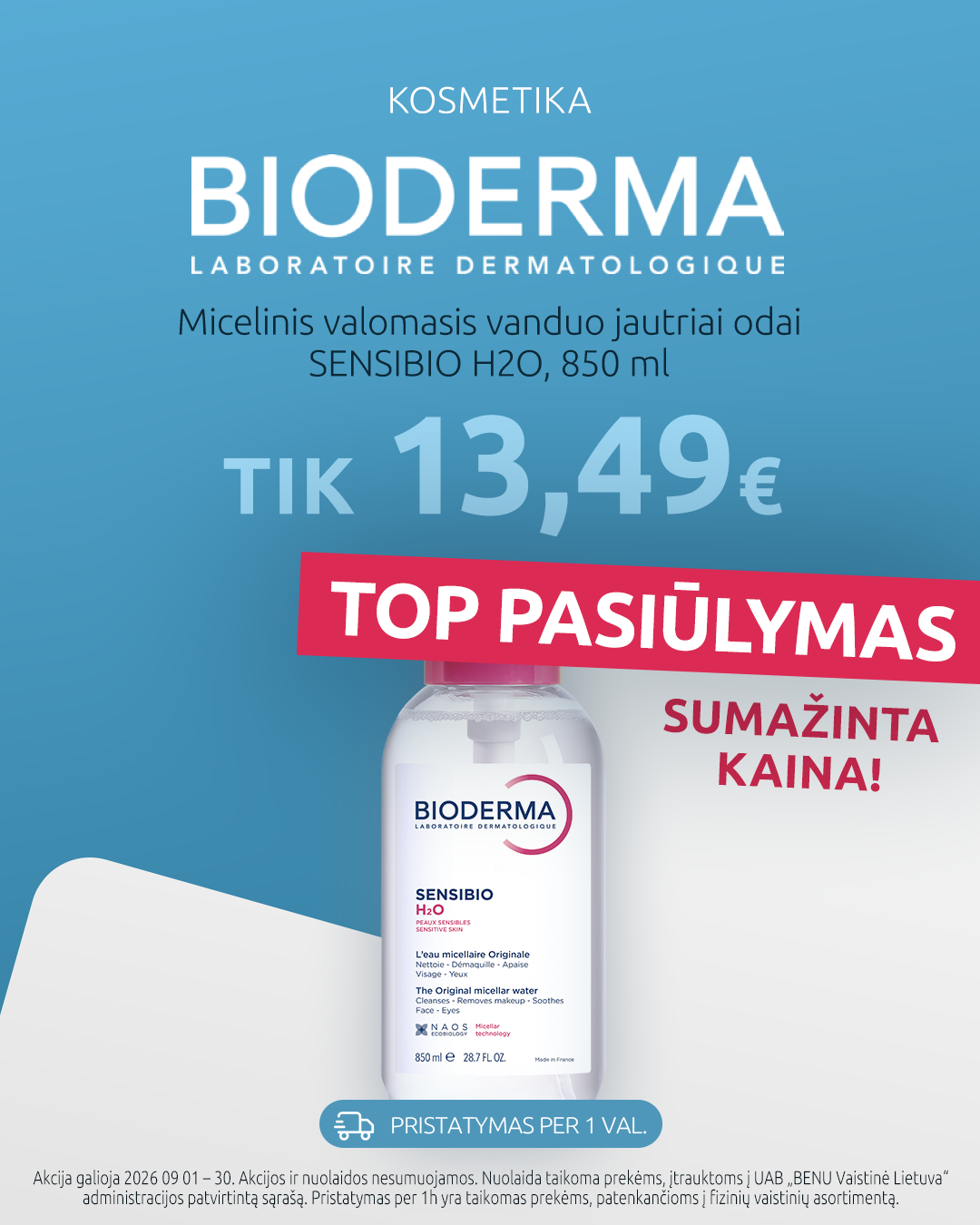 BENU Vaistinė Facebook ad: Apsipirk benu.lt