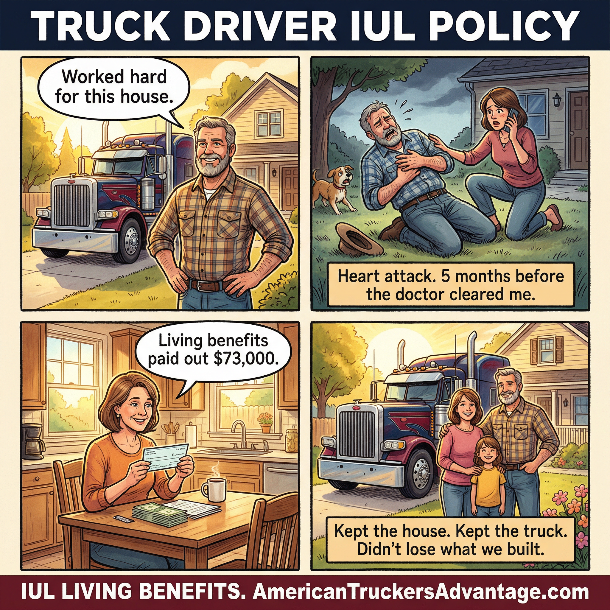 The American Trucker Advantage Facebook ad