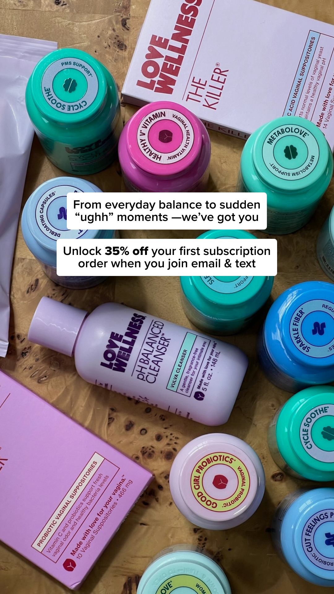 Love Wellness Facebook ad