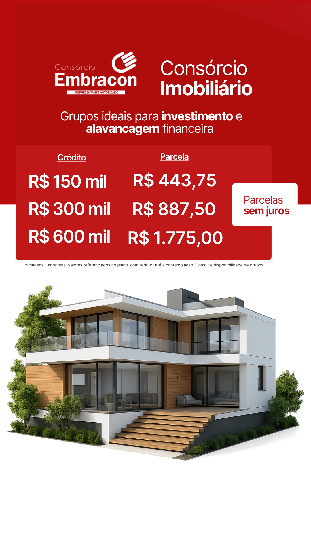 consorciogreiceambrosio Facebook ad: Consórcio Embracon Faça uma simulação