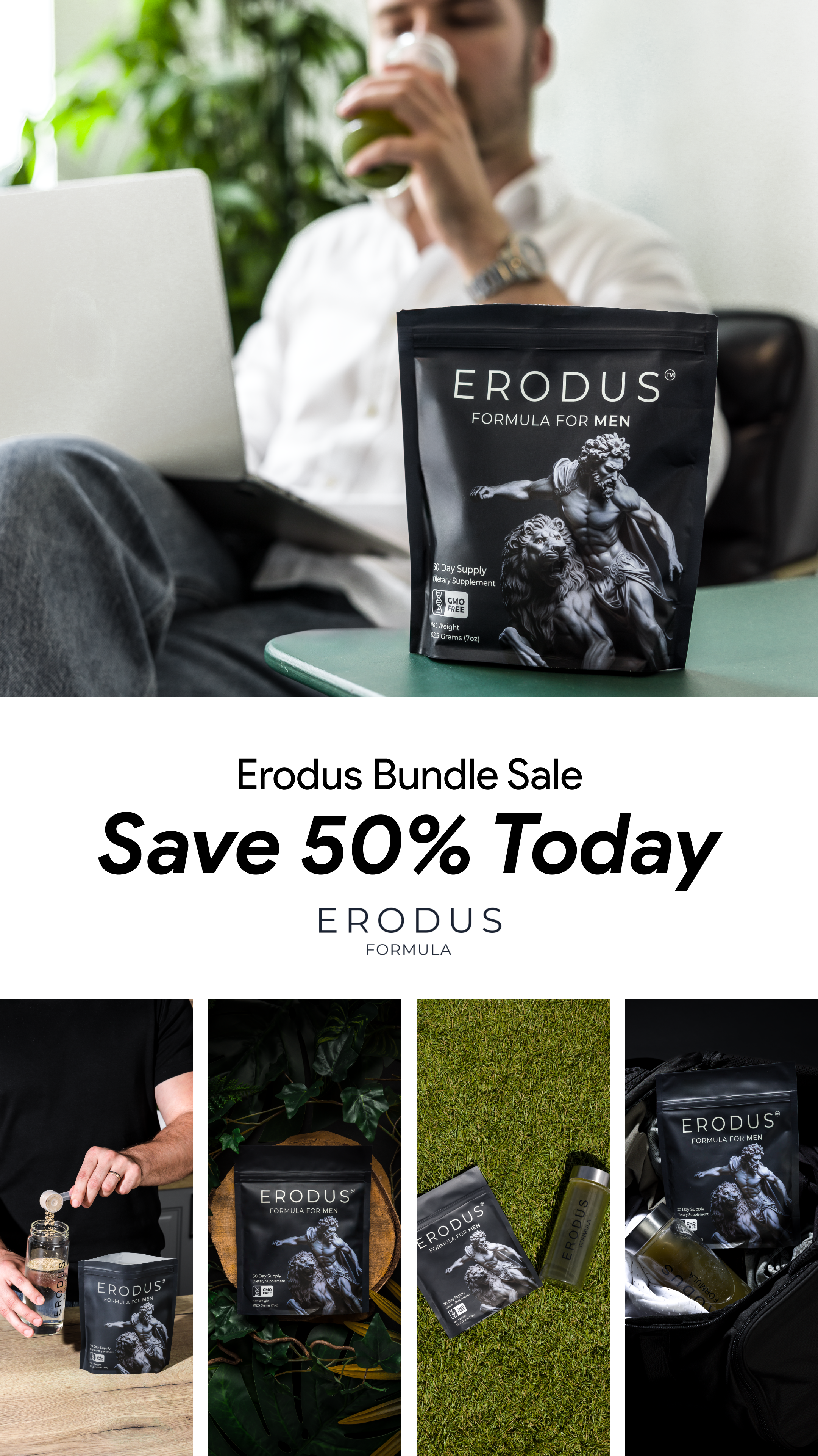 Erodus Formula For Men Facebook ad