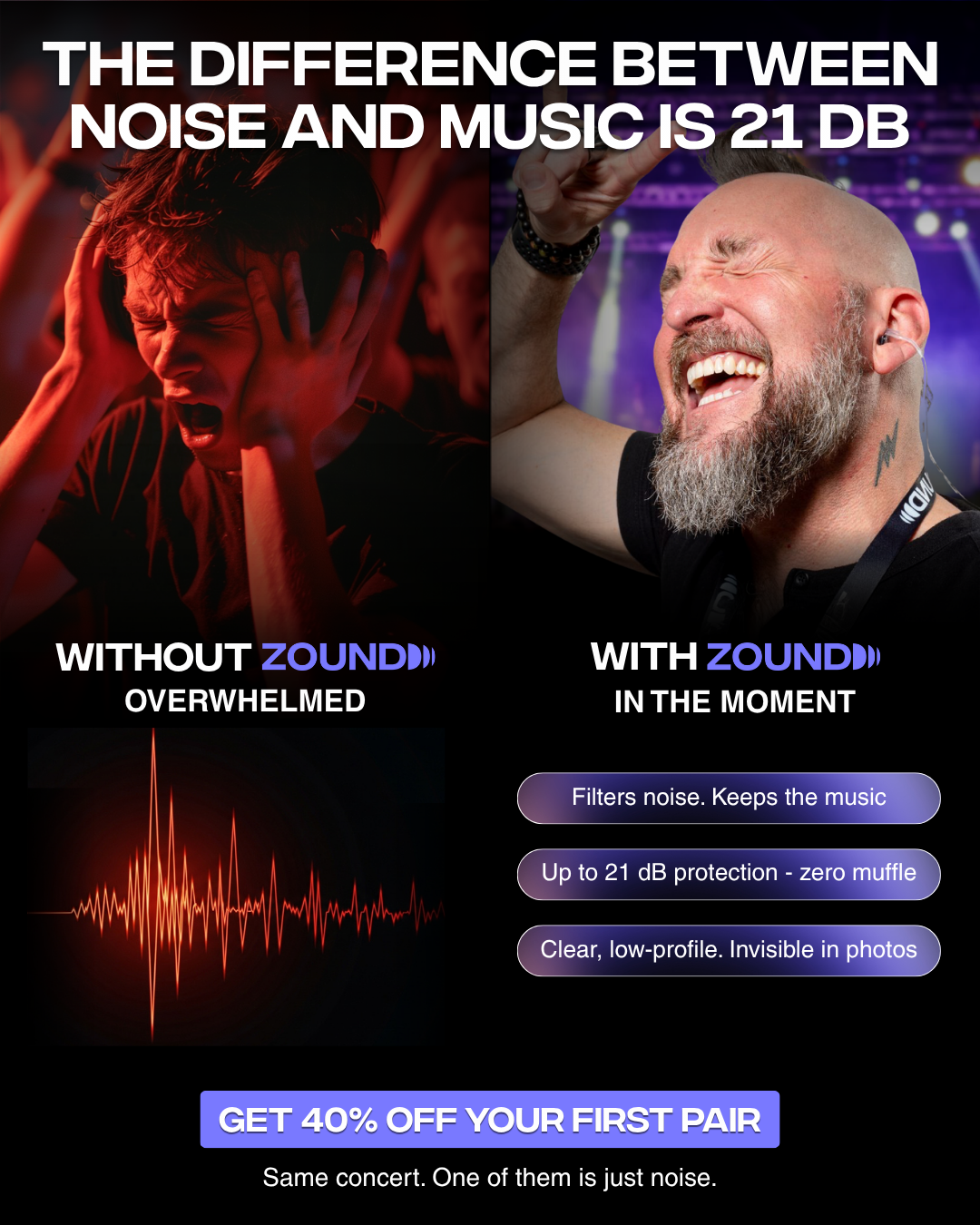 Zound. Facebook ad