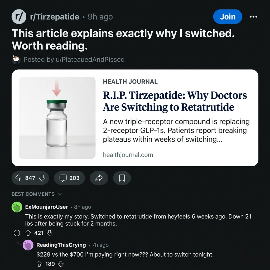 Dr Ray Callahan M.D. Facebook ad: Retatrutide - Only $229/month
