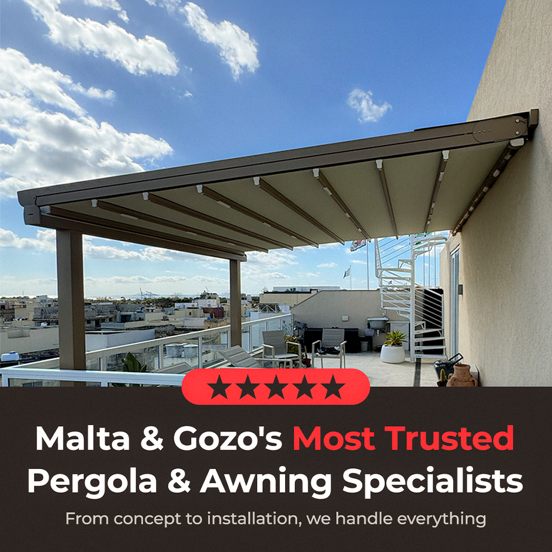 Gozo Awnings & Pergolas Facebook ad from May 19, 2026