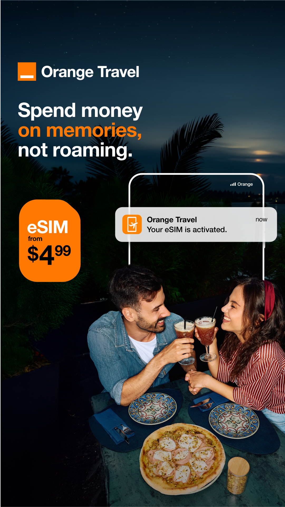 Orange Travel Facebook ad