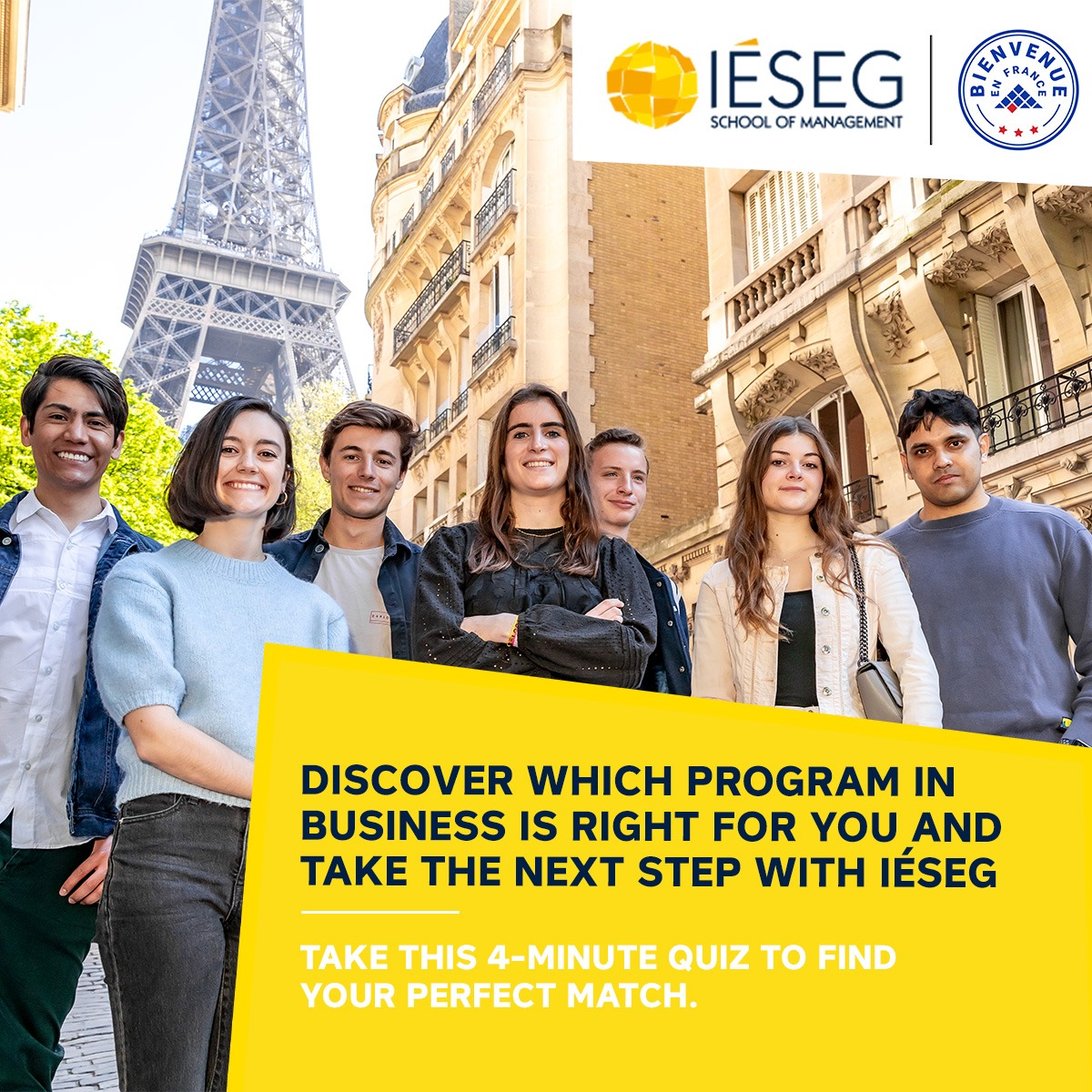 IÉSEG School of Management Facebook ad