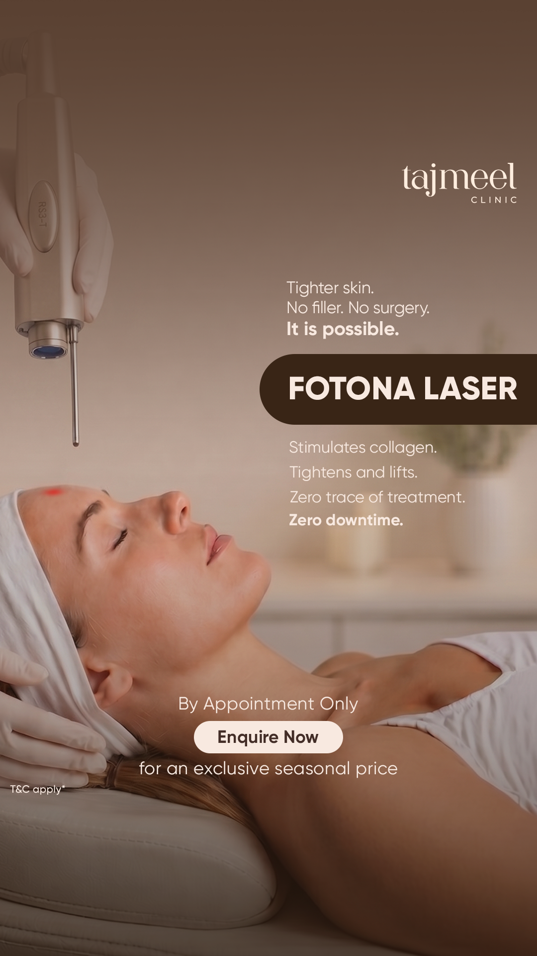Tajmeel Clinic Dubai Facebook ad from May 9, 2026