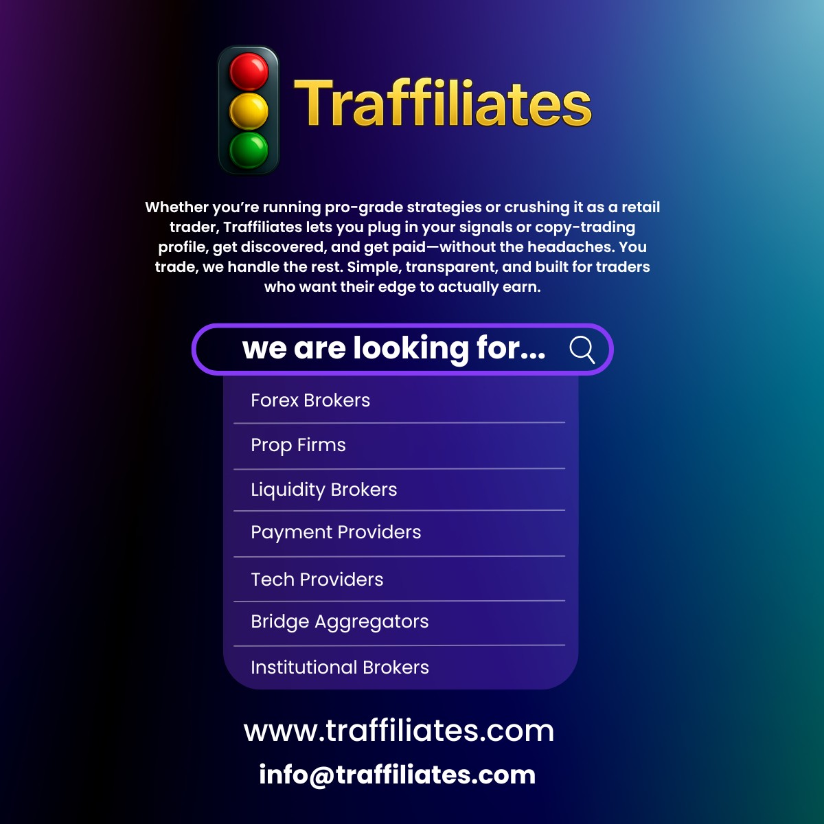 Traffiliates Facebook ad