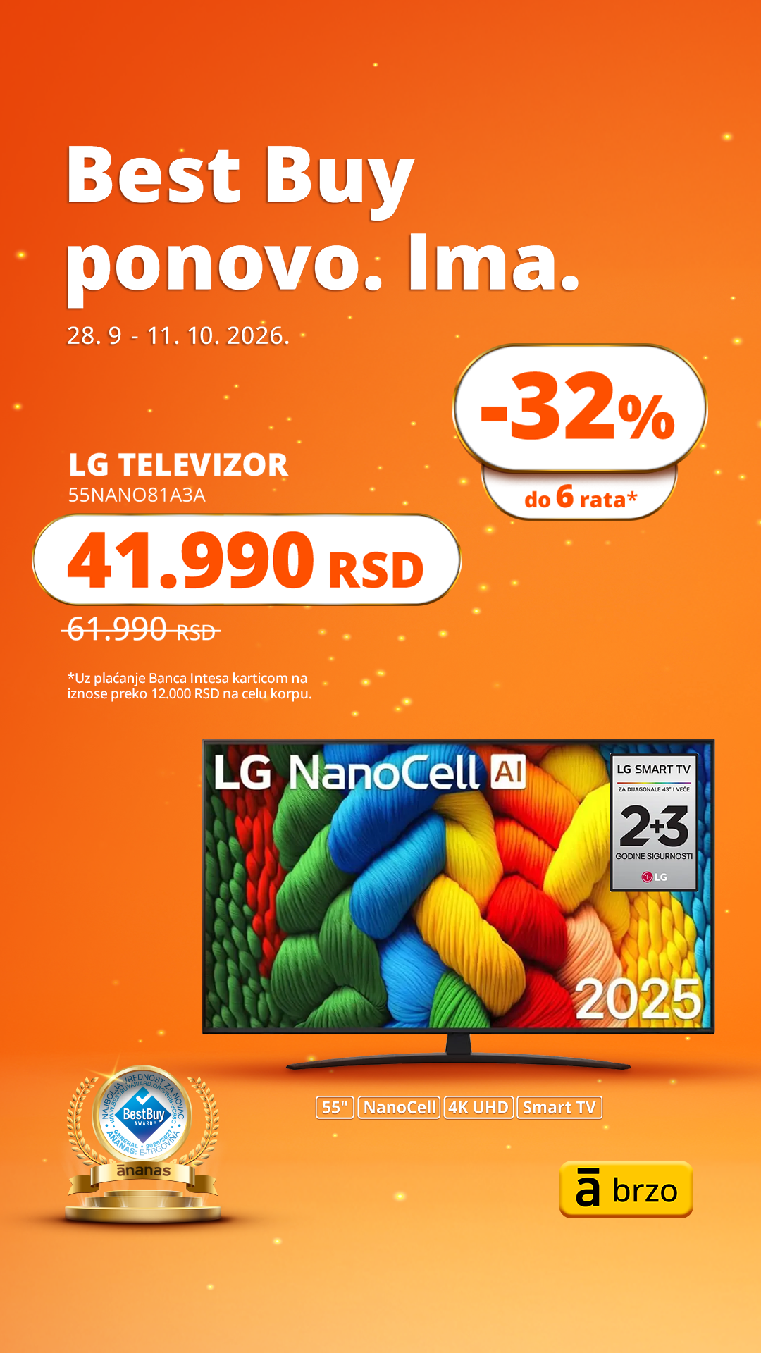 Ananas.rs Facebook ad: Best Buy ponovo. Ima.