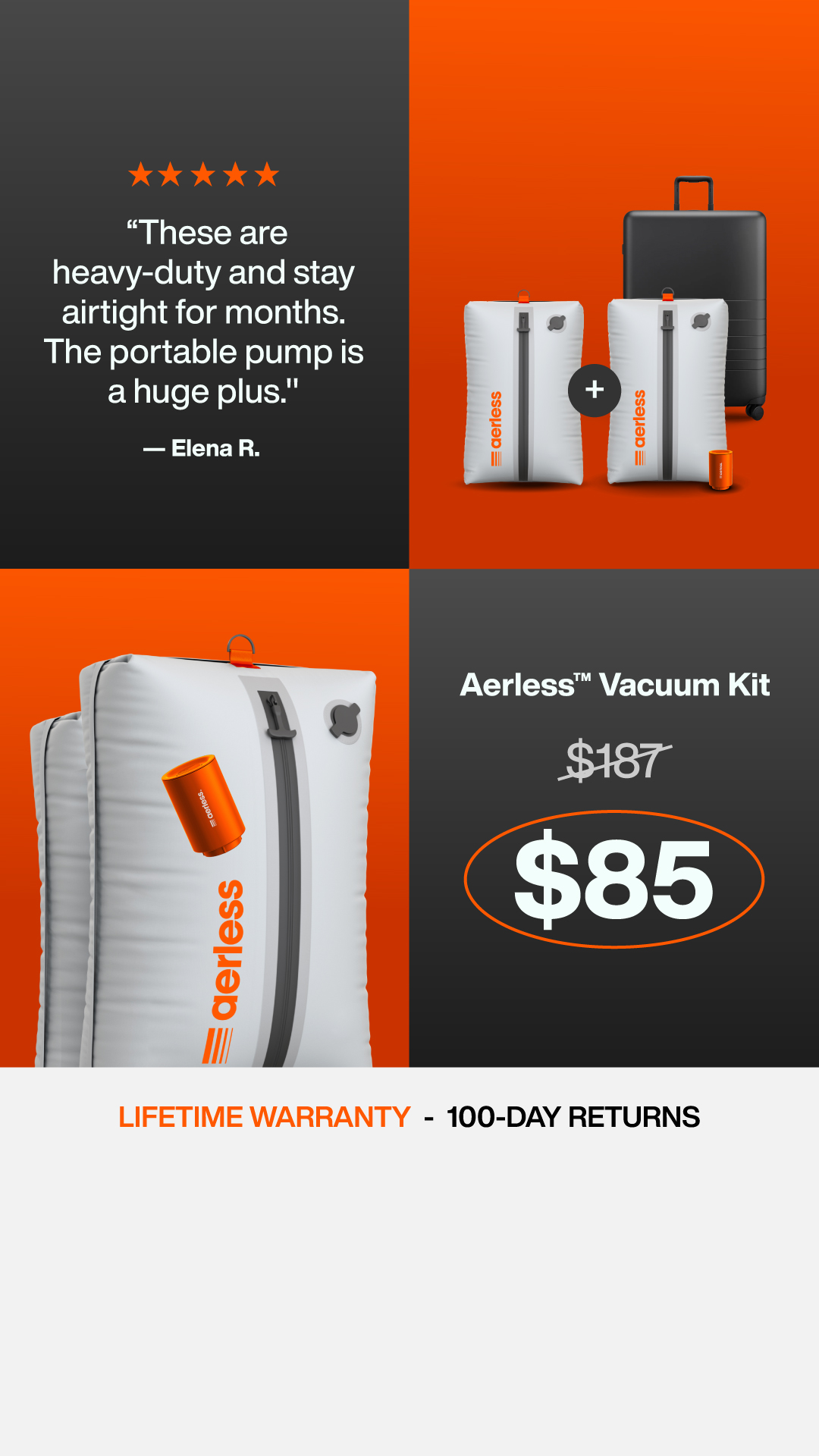 Aerless Facebook ad