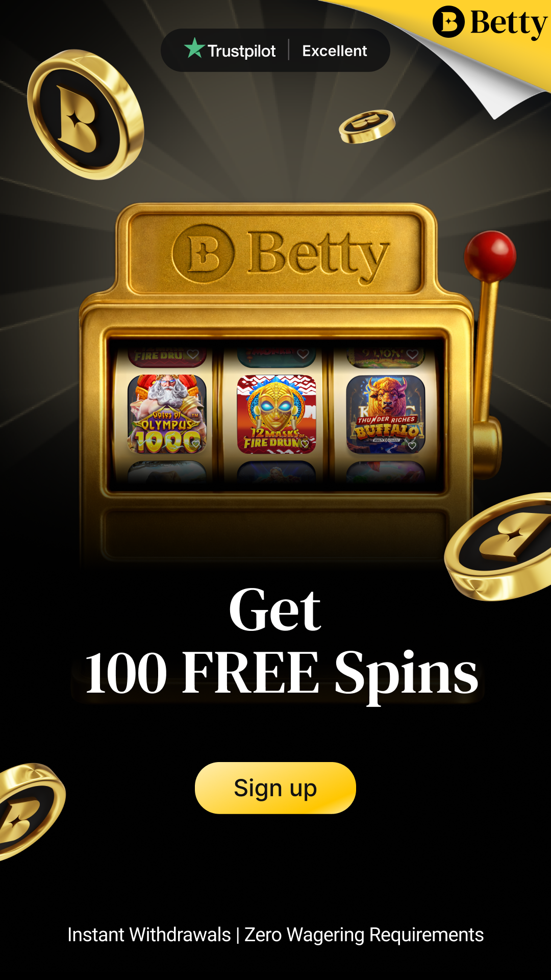 Betty Online Casino Facebook ad