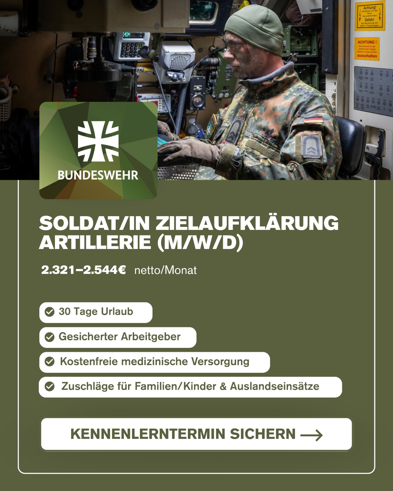 Simplejobs Facebook ad: Sicherer Tech-Job: 2.321-2.544 € netto