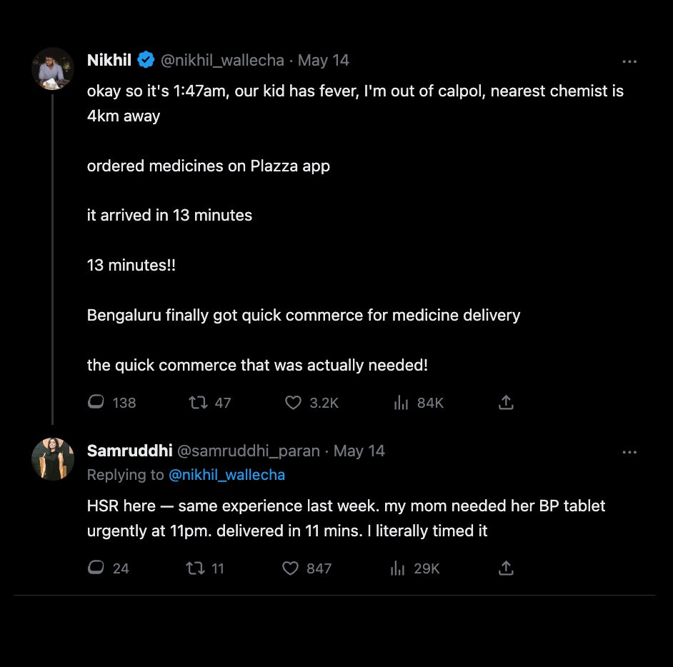 Plazza Facebook ad: Medicine at midnight? We're already awake