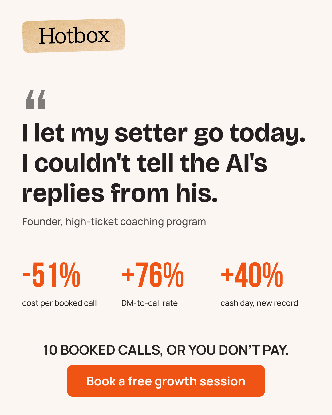 Hotbox Facebook ad