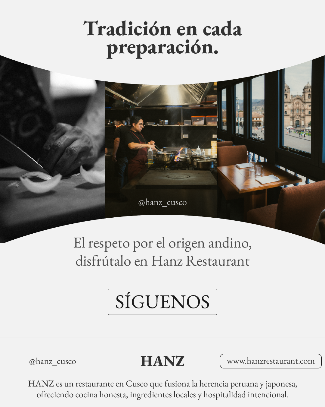 Hanz Facebook ad: Sabemos que viajar es elegir, y elegir bien…