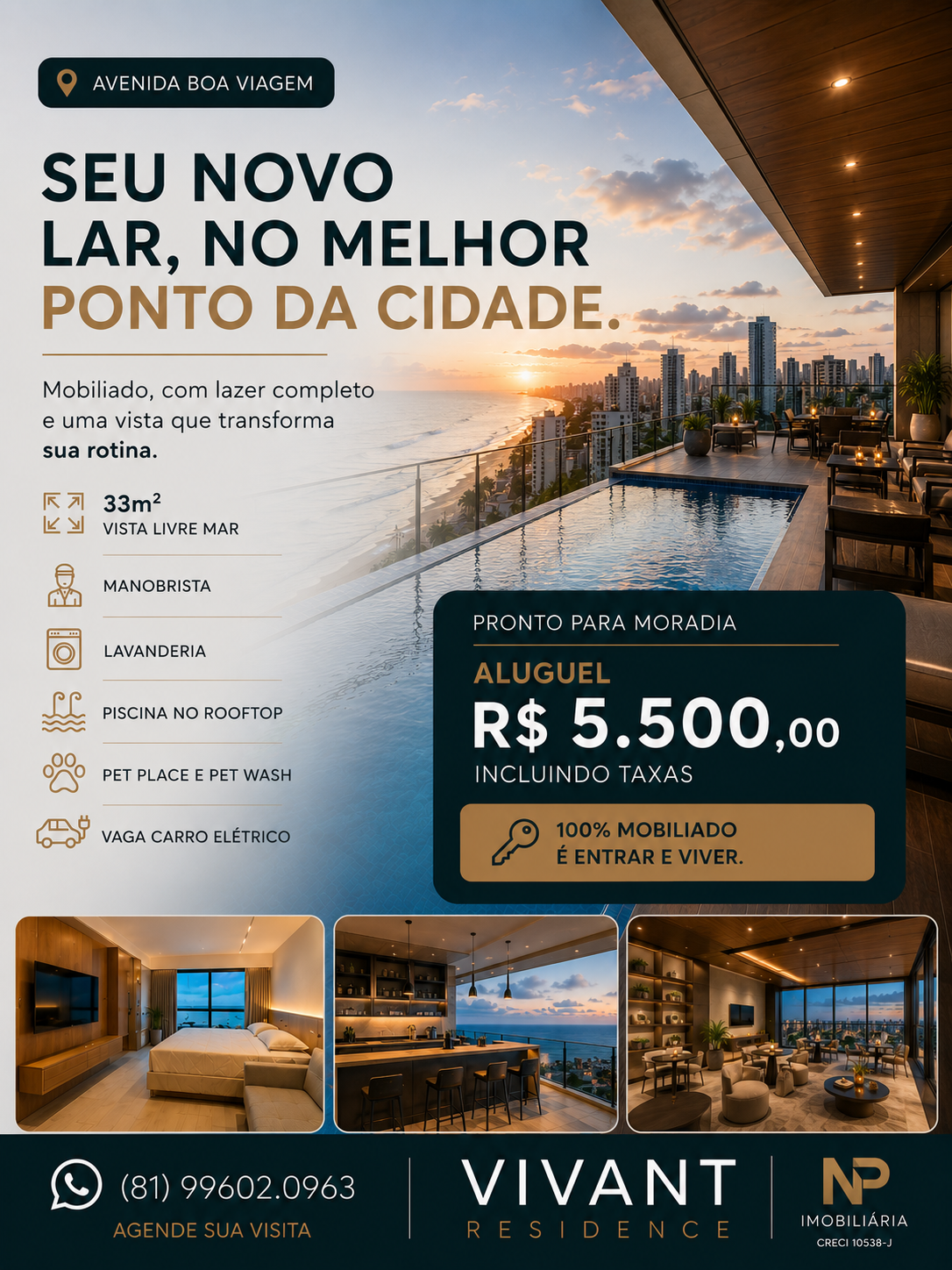 Imobiliária Nailton Paulo Facebook ad: Apartamento mobiliado na Av. Boa Viagem, pronto pra morar…