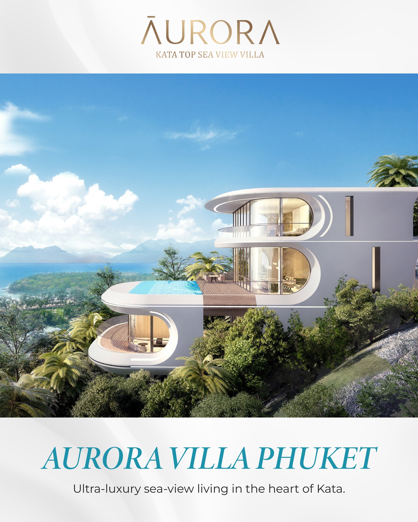 Aurora Villa Phuket Facebook ad: A life above it all, where every villa…