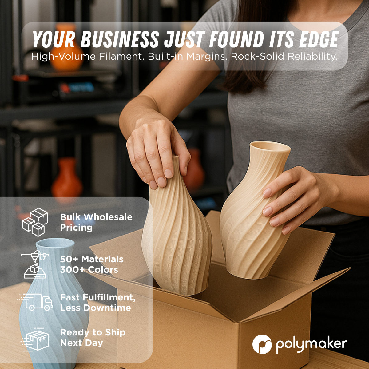 Polymaker Facebook ad