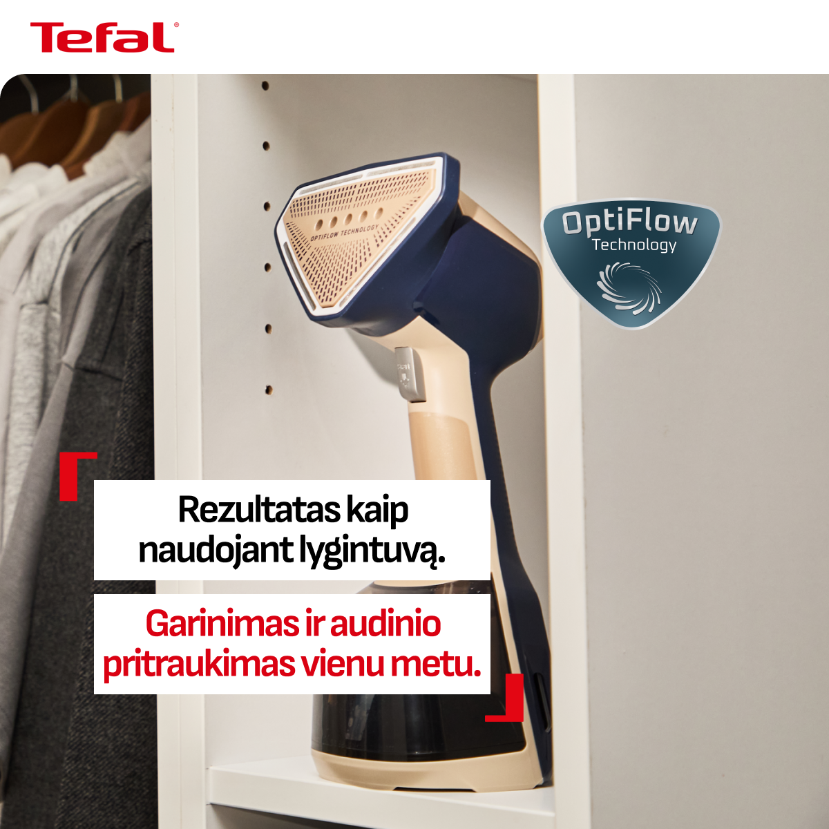 Tefal Facebook ad: AeroSteam Elite