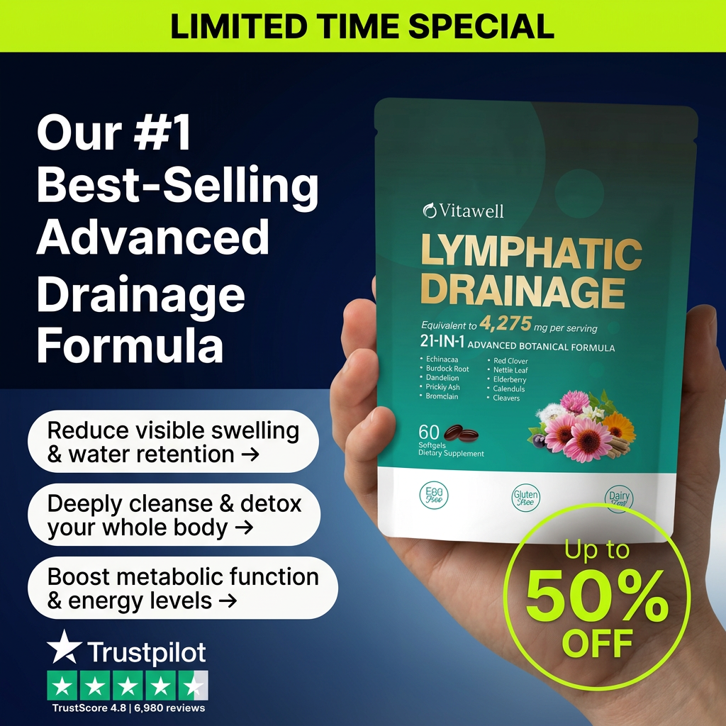 Wellness Daily Facebook ad: 50% OFF | Reduce Swelling & Feel Lighter