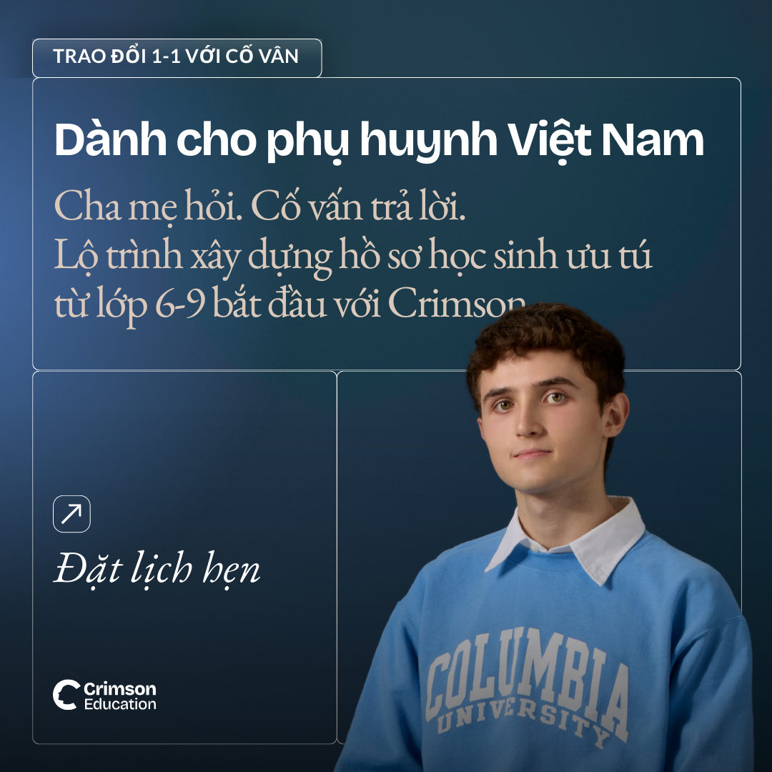 Crimson Education Facebook ad