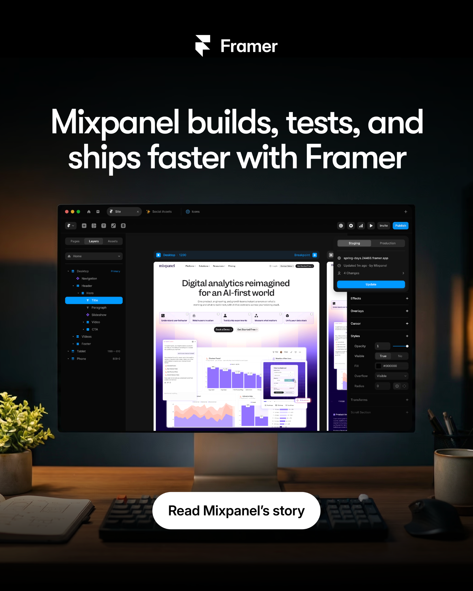 Framer Facebook ad