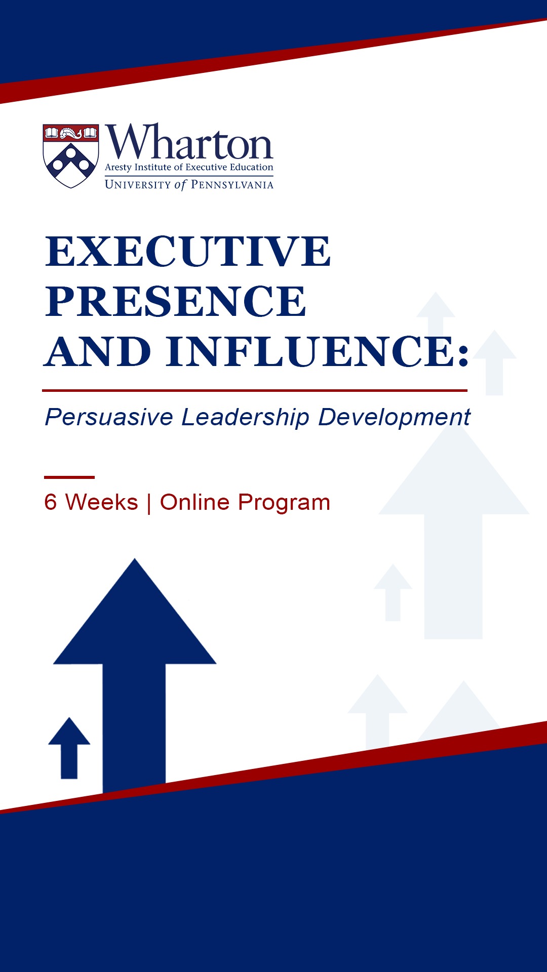 Wharton Executive Education Facebook ad from Jul 6, 2026