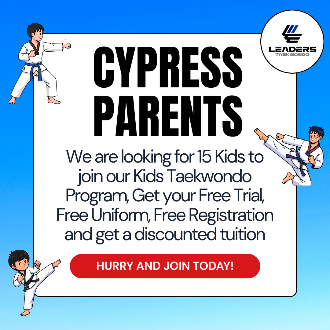 Leaders Taekwondo Cypress, TX Facebook ad