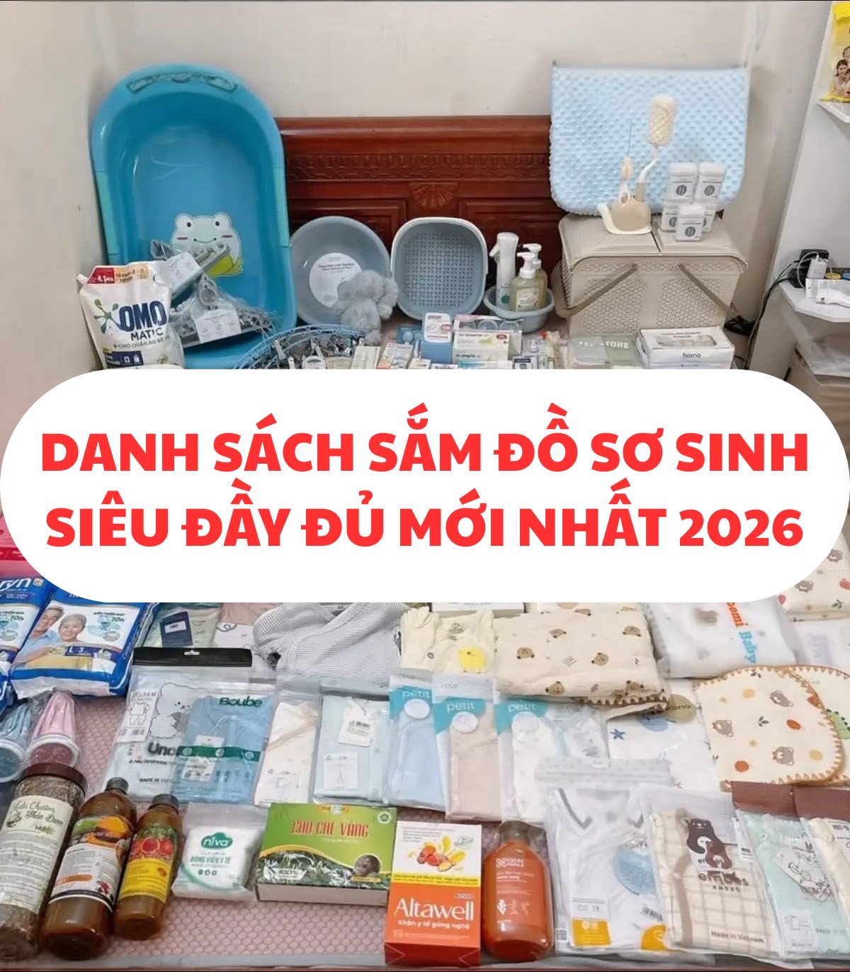 Mẹ Bỉm Thông Thái Facebook ad: Danh sách sắm đồ sơ sinh SIÊU ĐẨY…