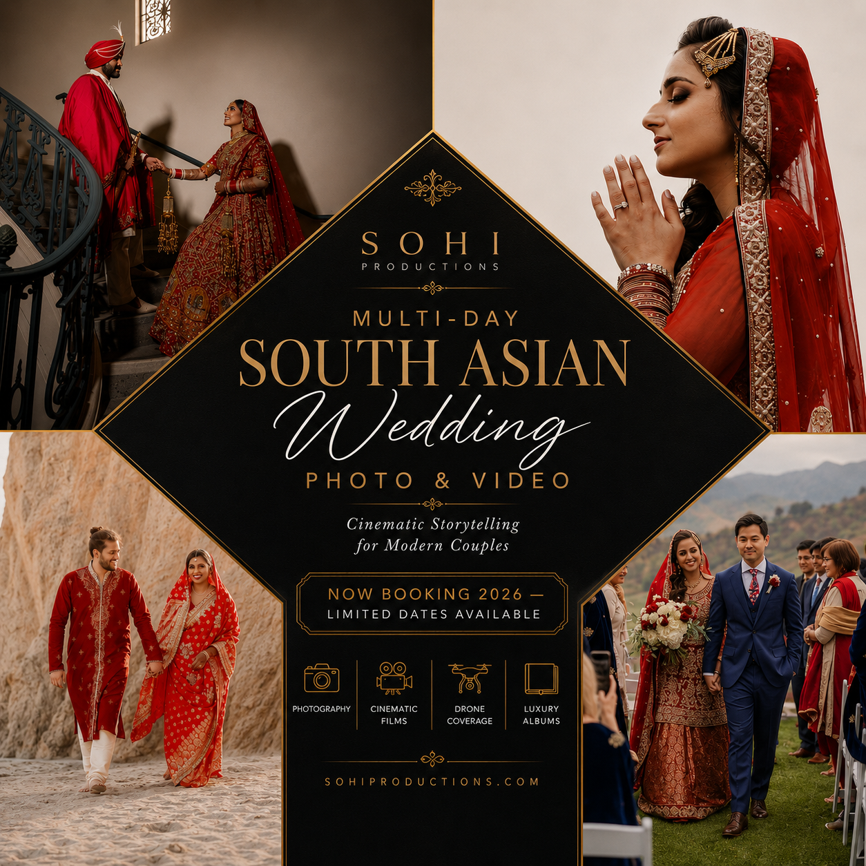 Sohi Productions Facebook ad: Wedding Photography & Videography Packages