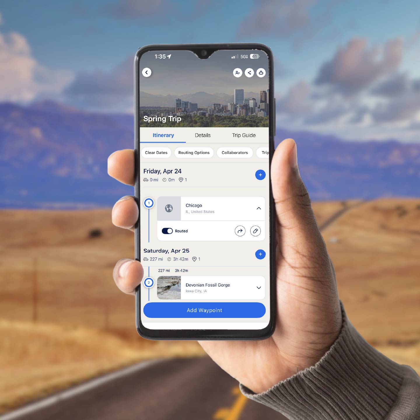 Roadtrippers Facebook ad