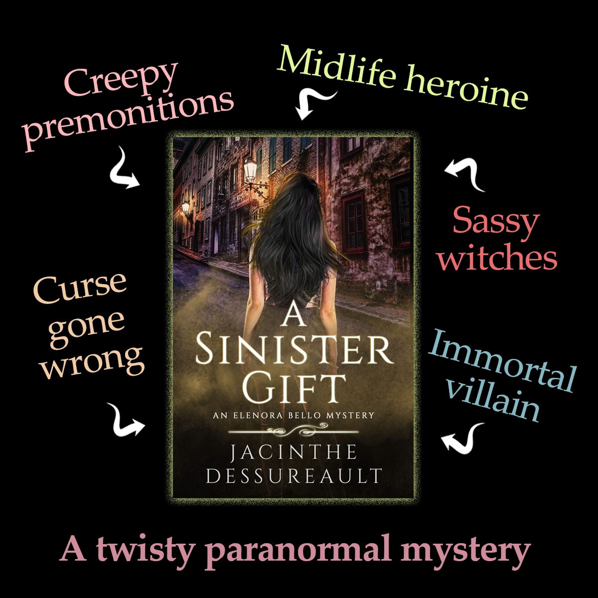 Jacinthe Dessureault, Author Facebook ad: Embark on a psychic journey - Now in Kindle Unlimited