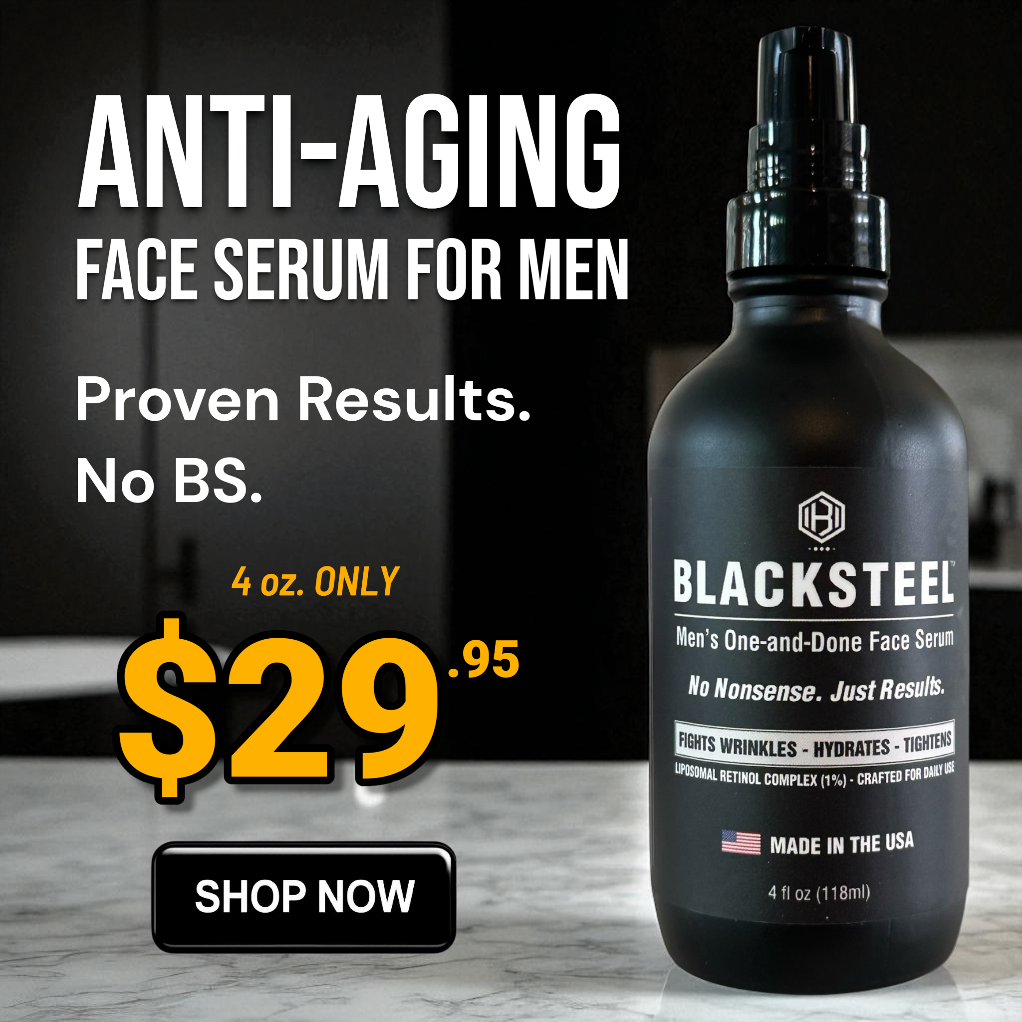Blacksteel Skin Facebook ad