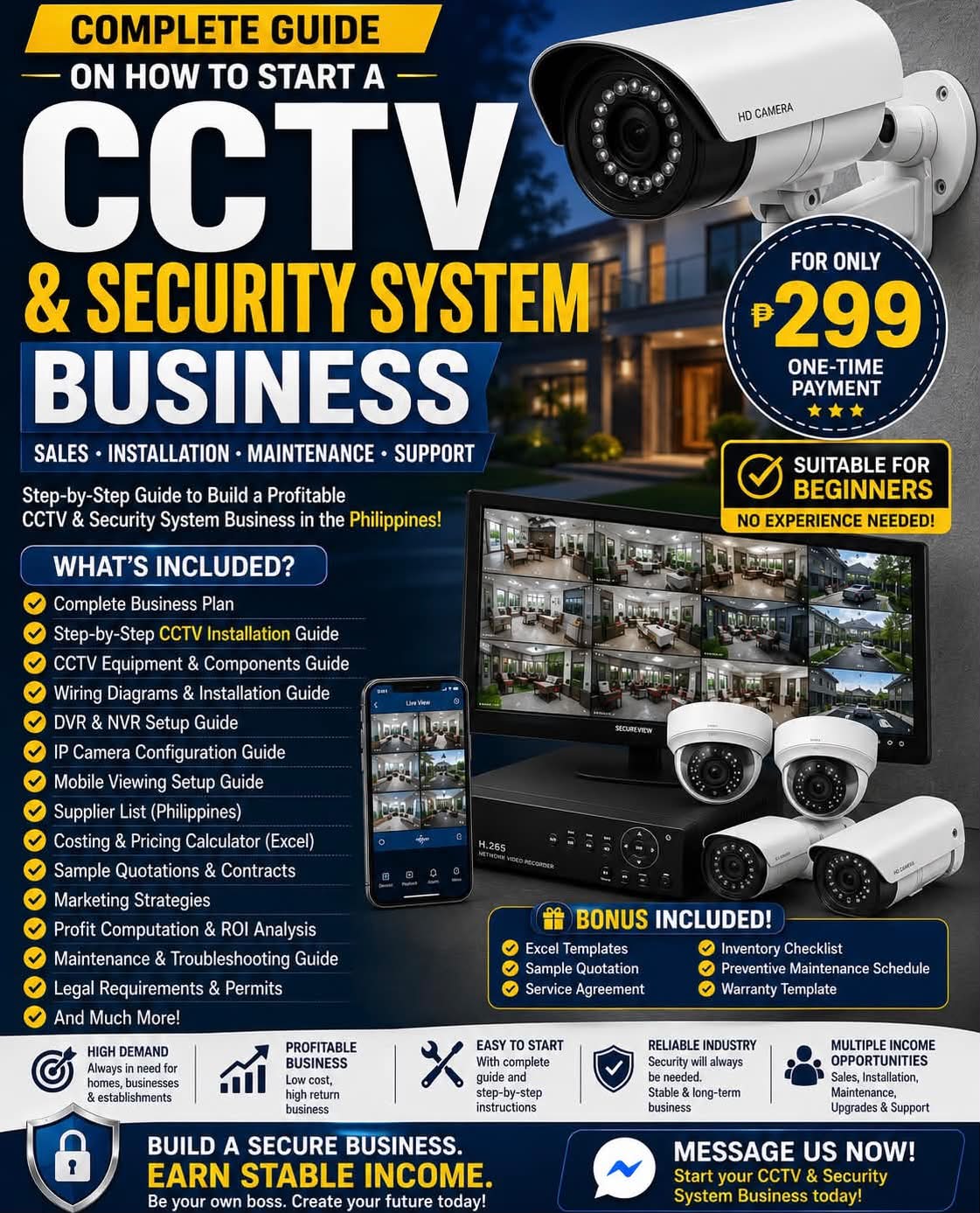 CCTV & Security System Business Kit Facebook ad