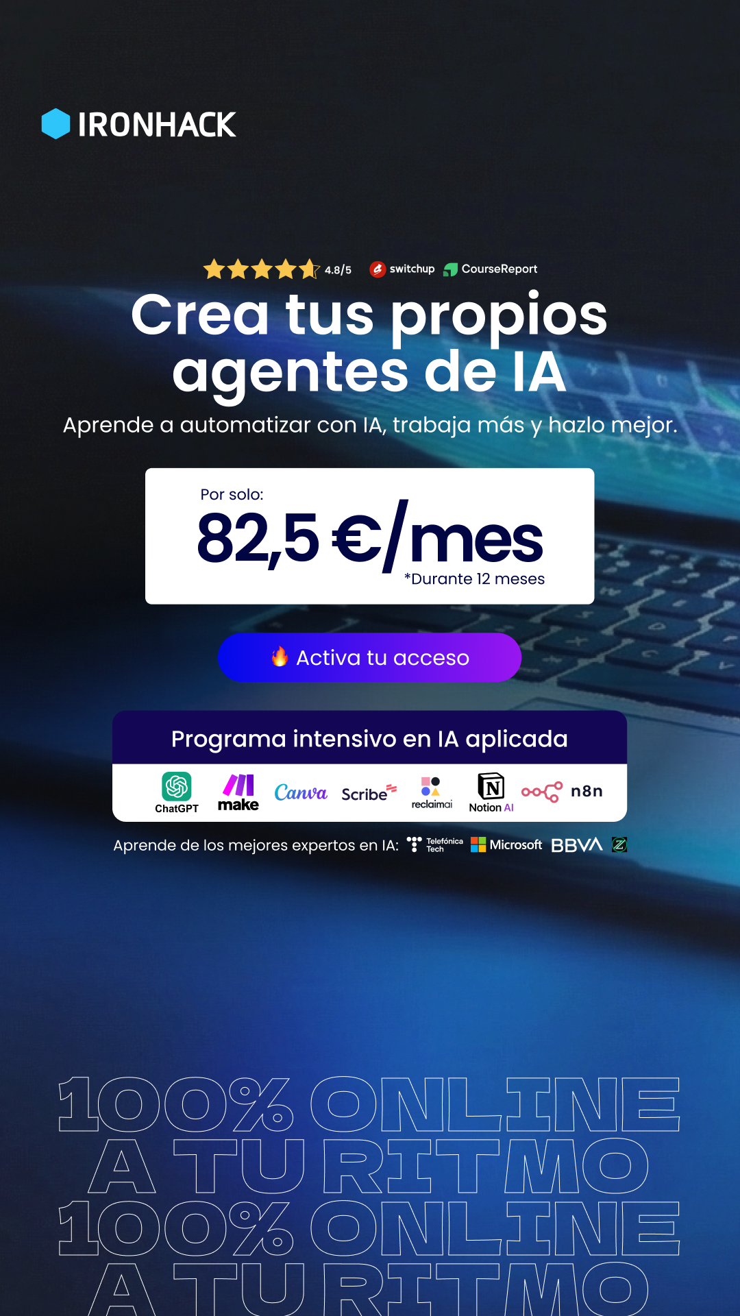 Ironhack Facebook ad from Dec 26, 2025