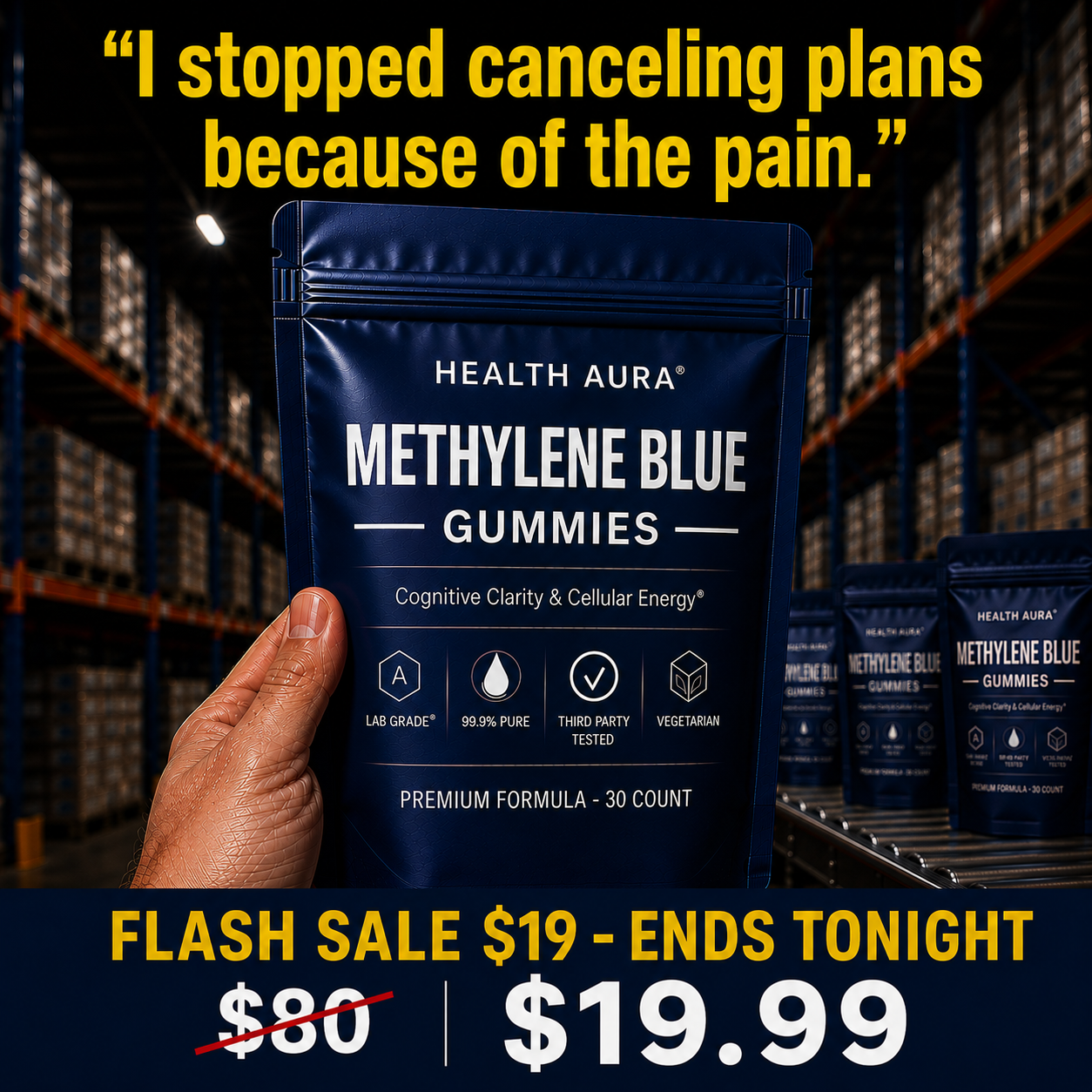 The Pain-Free Aging Report Facebook ad