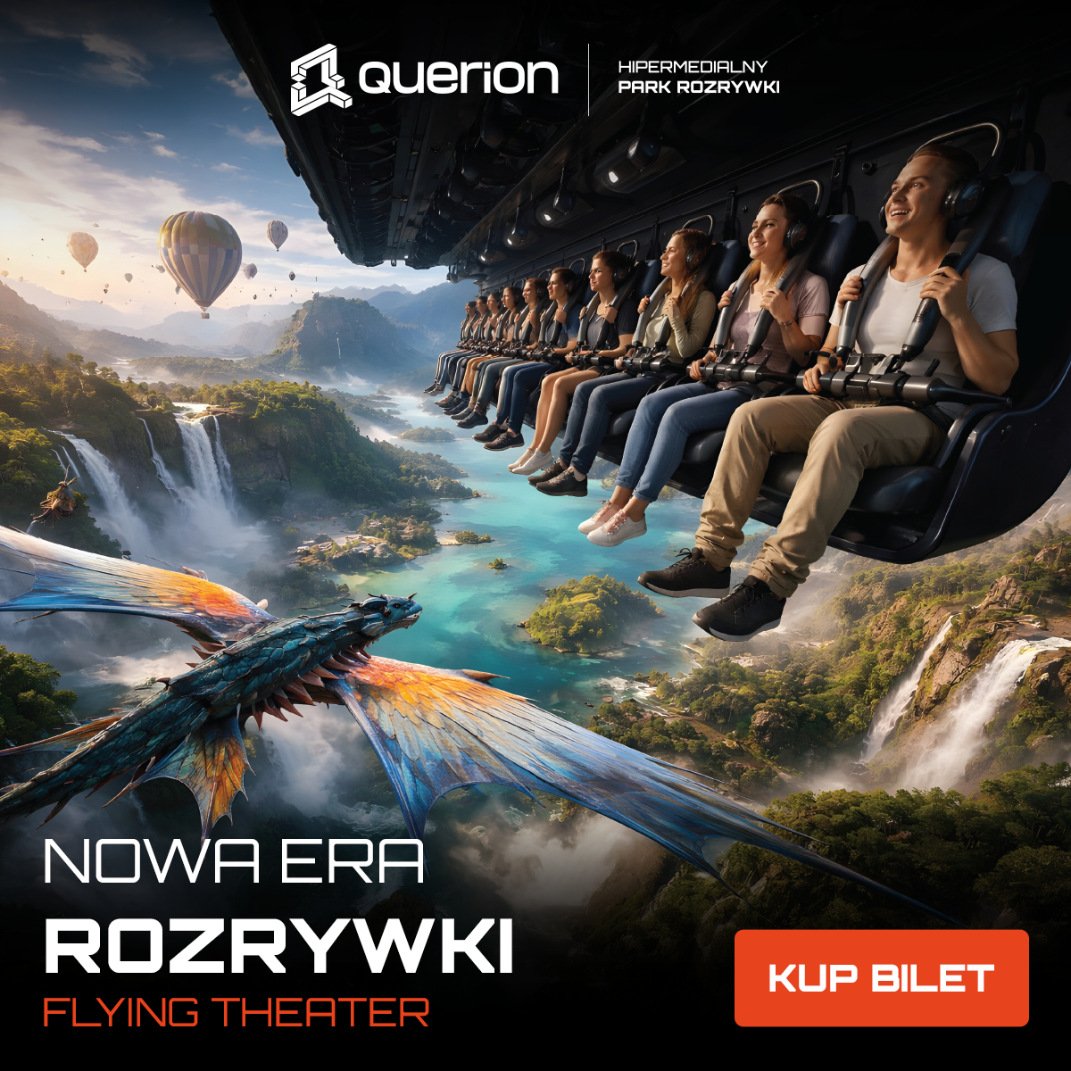 Querion - Hipermedialny Park Rozrywki Facebook ad from Jul 3, 2026