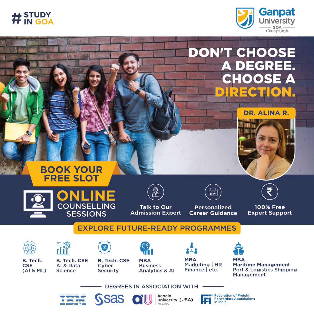Ganpat University Goa Facebook ad