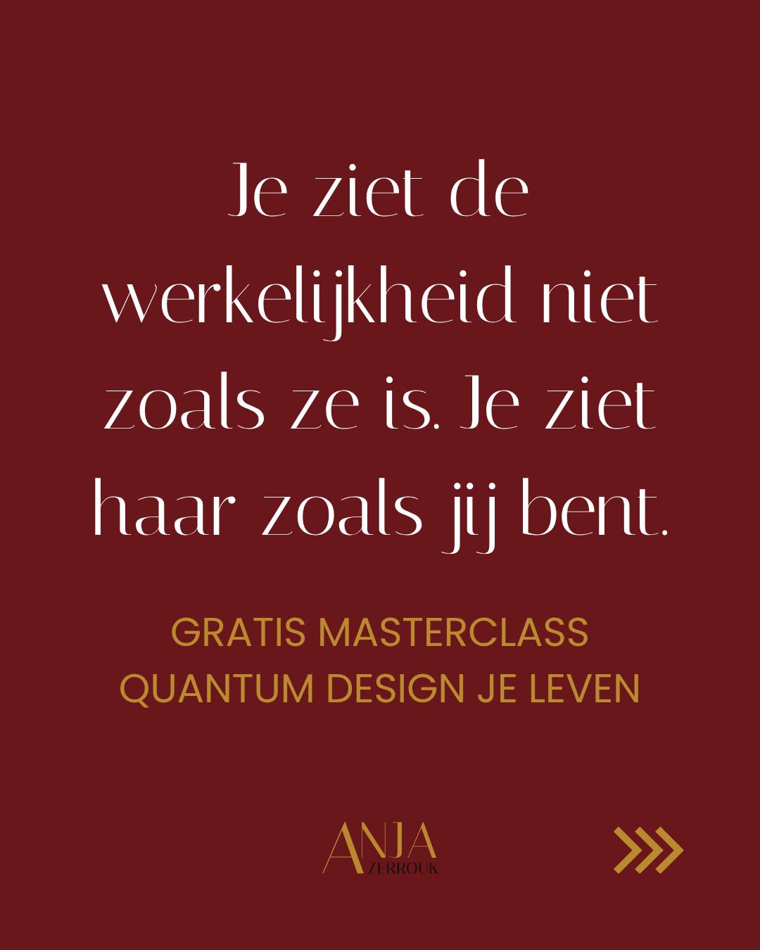 Anja Zerrouk Facebook ad: Misschien is dit een impopulaire mening.
