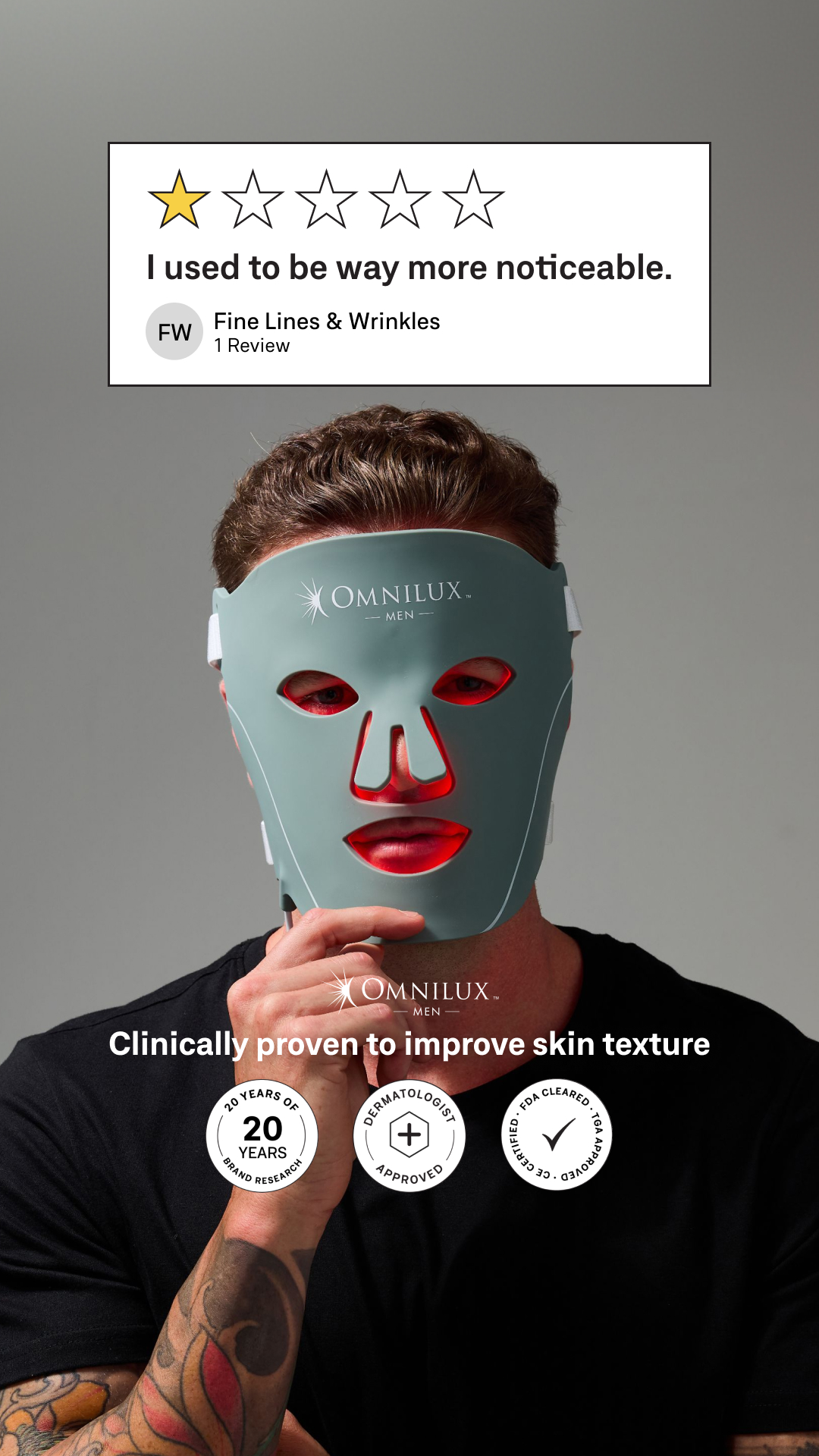 Omnilux Facebook ad