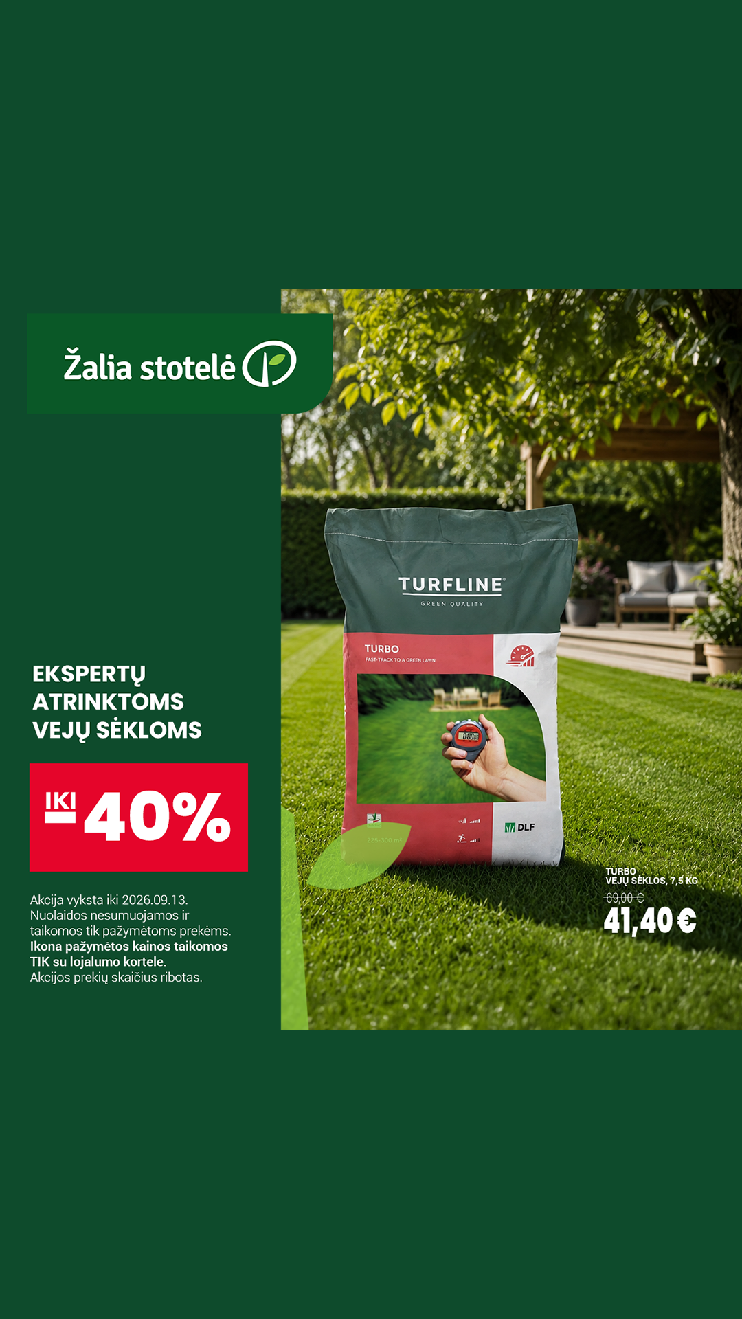 Žaliastotelė.lt Facebook ad